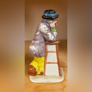 EMMETT KELLY JR CLOWN FIGURINE COLLECTIBLE SIGNED